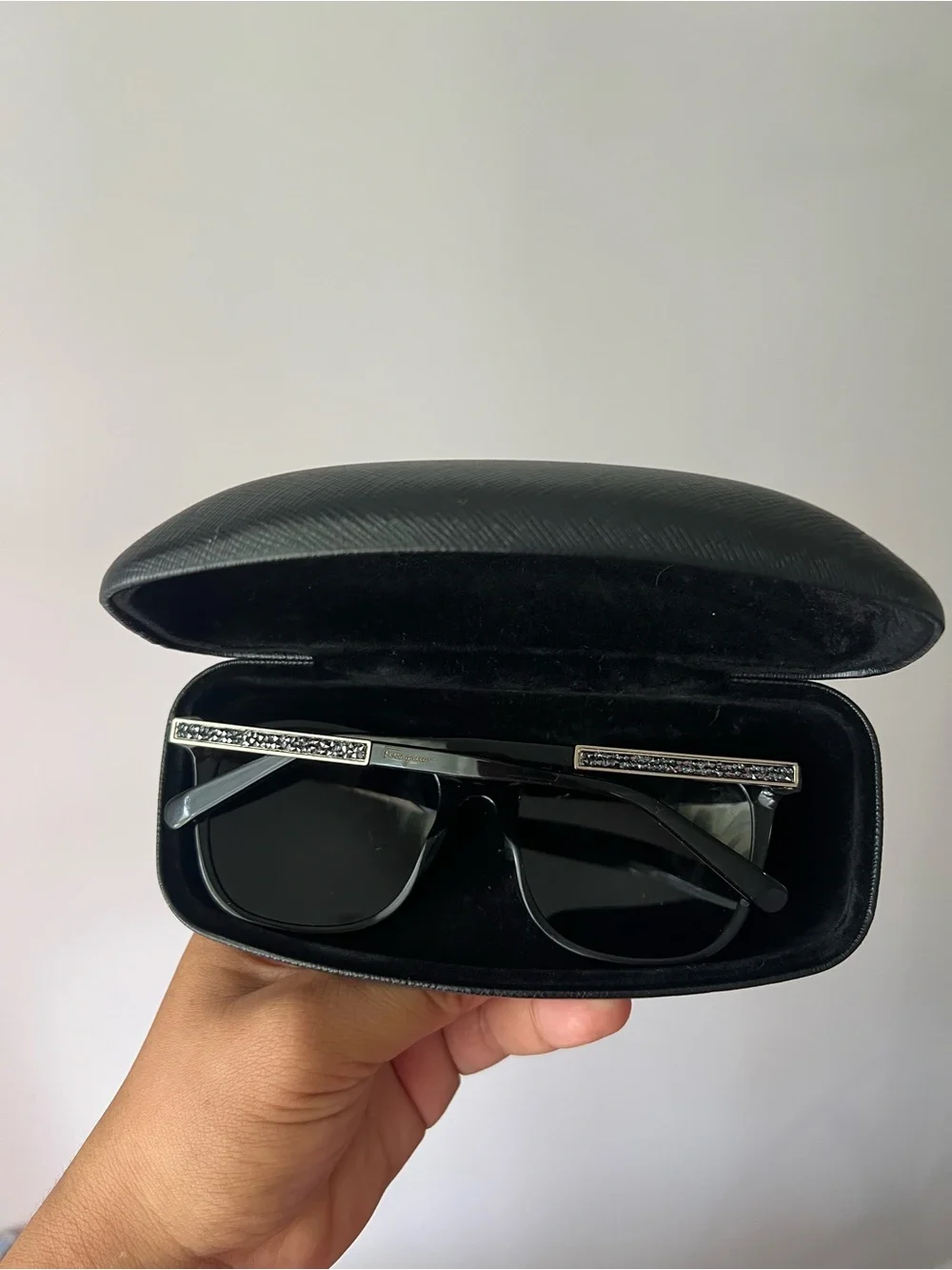 Salvatore Ferragamo Black Sunglasses